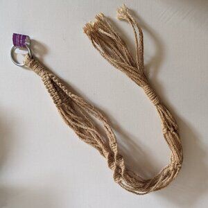 NWT Macrame Plant Hanger Retro 1970s Hippie Rustic Summer Home Decor Ashland NEW